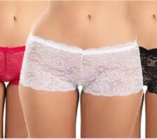 Net Briefs for Women (Multicolor, 4XL) (Set of 3)