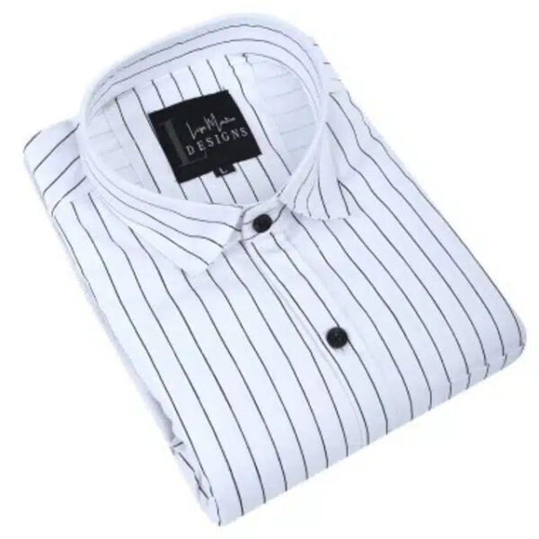 Full Sleeves Shirt for Men (White, M)