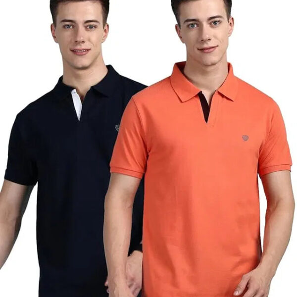 Polo Mens T-Shirts Pack of 2 Multicolor