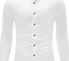 Full Sleeves Shirt for Men (Off White, XL)