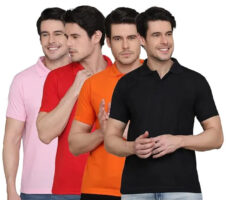 Cotton Polo T-Shirt (Pack of 4)