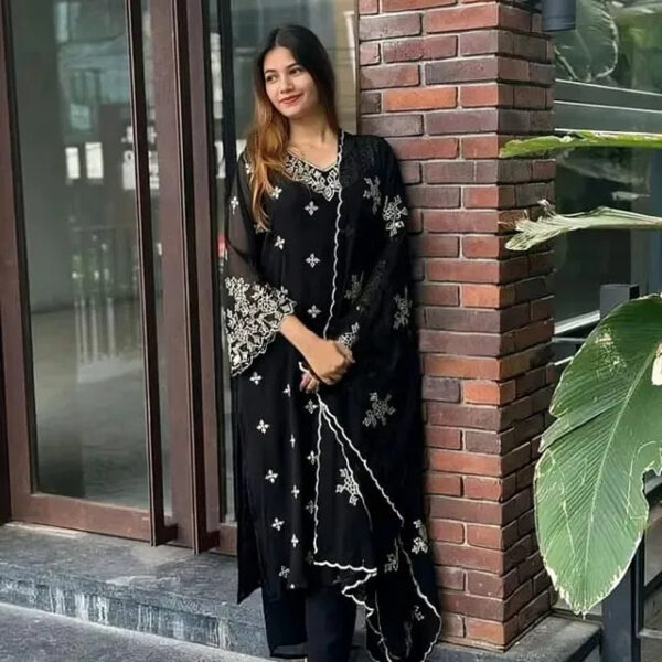 Kurta With Dupatta And Bottomwear