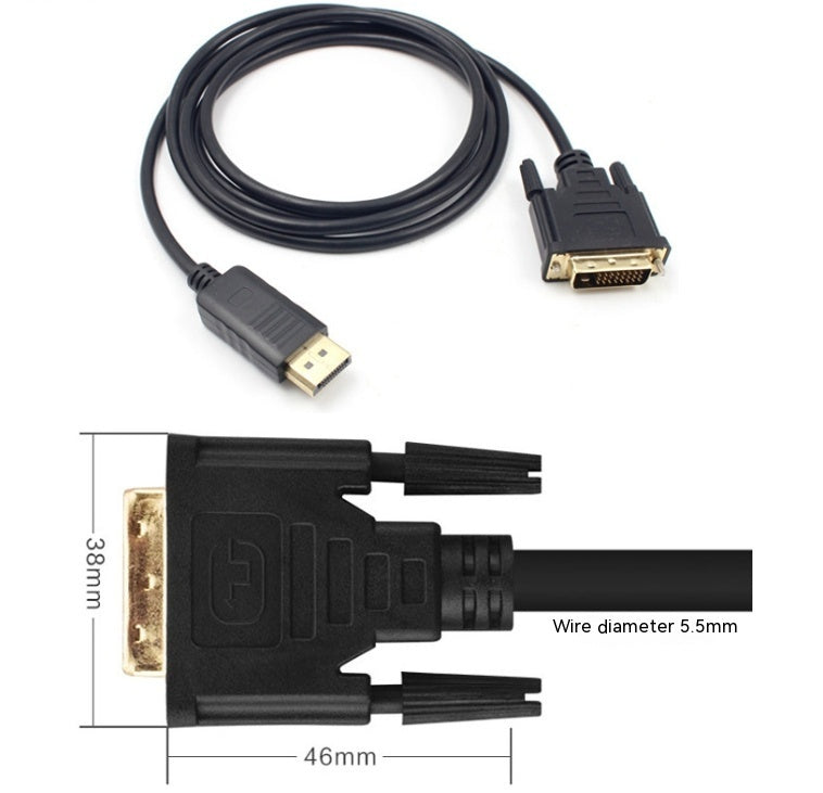 d132af91-d110-4cf5-95a8-e4e7391df3b3 DP To DVI Cable Displayport To Dvi24 1 HDMI Cable My Store