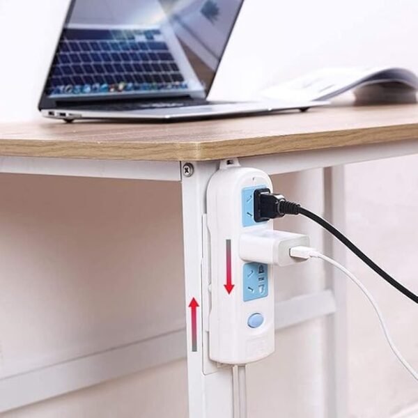 Self Adhesive Power Strip Holder WiFi Remote Control Router Computer Kitchen Home Office (Pack of 6)