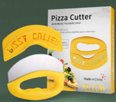 Stainless Steel Pizza Cutter With Protective Cover Kitchen Gadgets