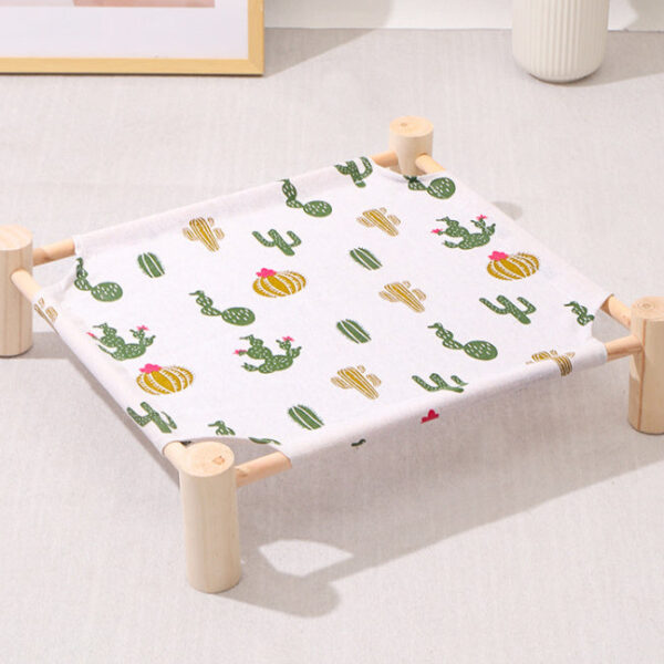 Removable And Washable Solid Wood Pet Dog Bed