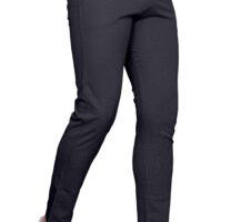 Dark Grey Cotton Blend Formal Trousers Pants For Mens