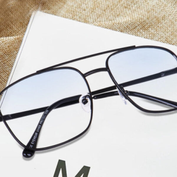 Full Rim Square Anti Glare & Blue Cut Computer Glass For Men & Women  (52 mm)