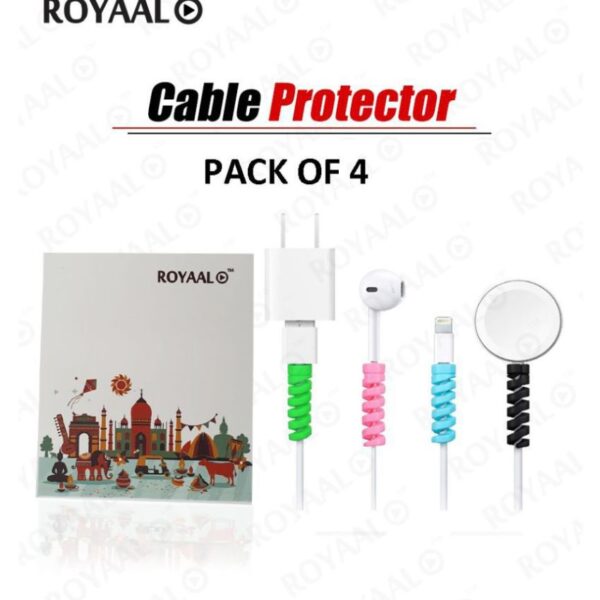 Spiral Charger Cable Protector Data Cable Saver Charging Cord Protective Cable Cover 