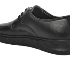 Genuine Leather Derby Lace Up For Men (Black)