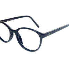 Glossy Black Full Rim Round Eyeglasses