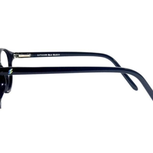 Glossy Black Full Rim Round Eyeglasses