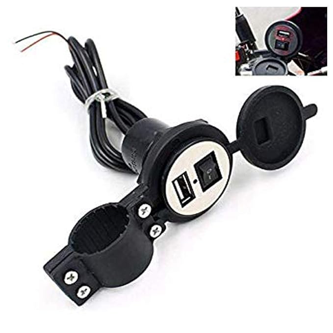 gyfikkrgaj4zlkcfgkra Heavy Duty Bike Mobile USB Charger for Honda Activa 125 SourceInfi
