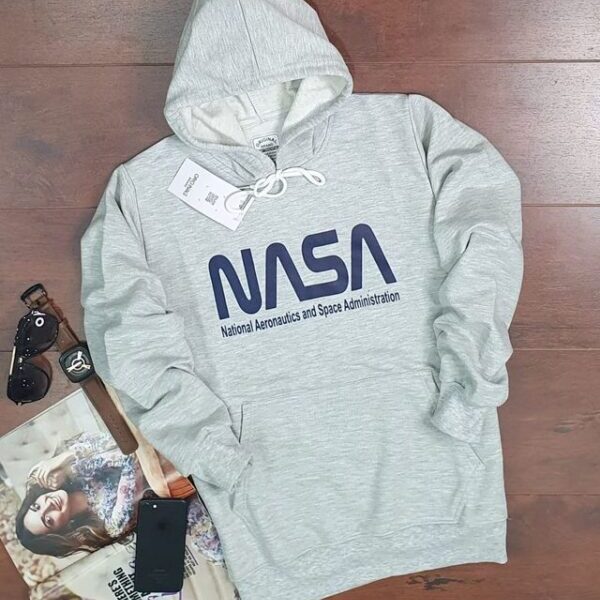 Hoodie for Men & Women – Unisex Printed Hoodie (Grey, S)