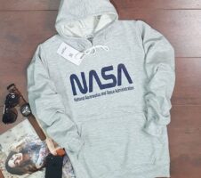 Hoodie for Men & Women – Unisex Printed Hoodie (Grey, S)