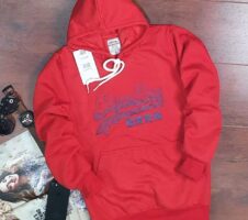 Hoodie for Men & Women – Unisex Printed Hoodie (Red, S)