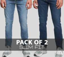 Men Slim Fit Jeans(pack of 2)
