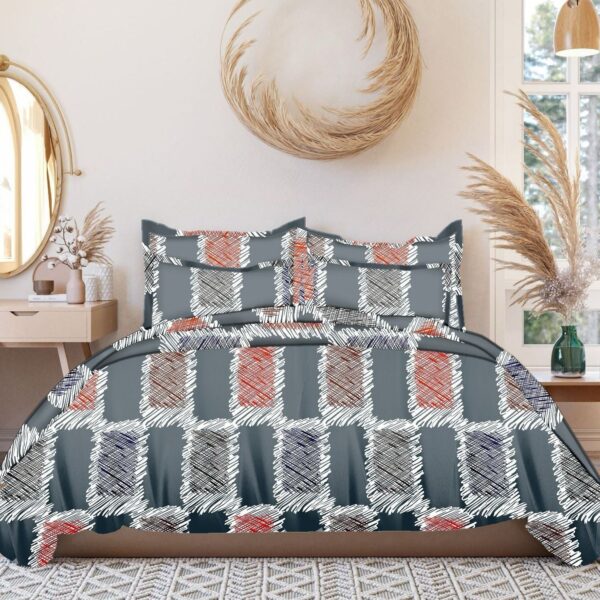 innovative edge Summer Bedsheets for Double Bed, Elastic Fitted Bedsheet, Summer Bedsheets Queen Size 78x72, 210TC, Grey Bedsheet