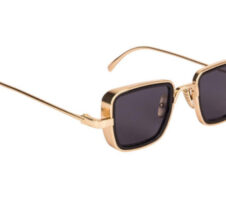 Kabeer Singh Lens Design Unisex Sunglasses Black and Yellow