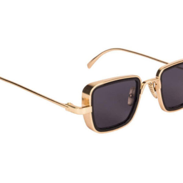 Kabeer Singh Lens Design Unisex Sunglasses Black and Yellow