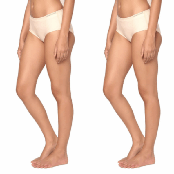 Lemon Bae Seamless Bikini Style Quick Dry Underwear For Women (pack of 2)