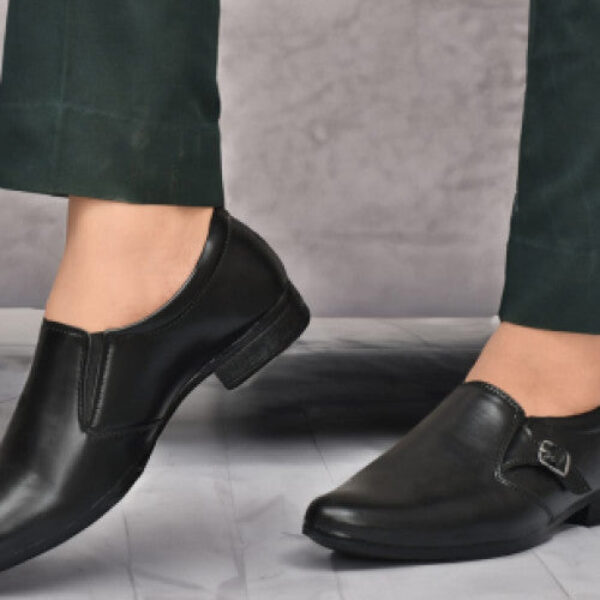 Men's Leather Formal Shoes for Men (Black)