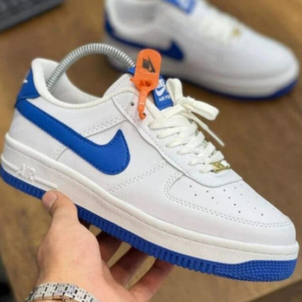 Men's Sneakers (White & Blue)