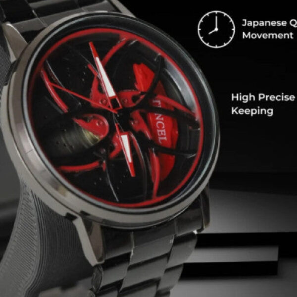 Mustang Wheel Watch Spinning Analog Watch - For Men