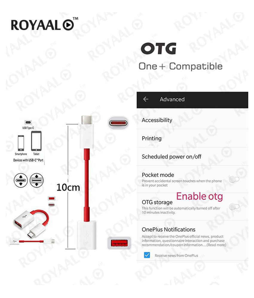 o8iqjhtglzebfoo6xin7 TYPE C OTG CABLE , Type C USB 3.1 to USB 3.0 OTG Adapter Cable For OnePlus SourceInfi
