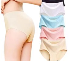 Pack of 4 Women Hipster Multicolor Seamless Panty