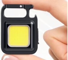 Keychain LED Light 2-Hours Battery Life with Bottle Opener, Magnetic Base and Folding Bracket