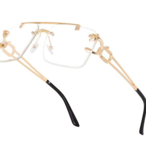 Rimless Rectangular UV 400 Protection Vintage Sunglass Stylish trendy Fashion Sunglasses For Men And Women