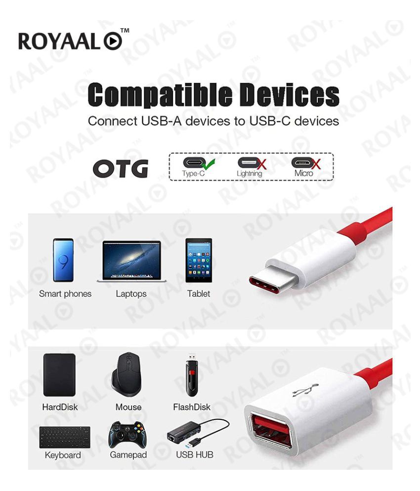 rkasofvzc9ky2ig1z1mb TYPE C OTG CABLE , Type C USB 3.1 to USB 3.0 OTG Adapter Cable For OnePlus SourceInfi