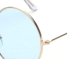 Round Small Flat Sunglasses Circle Metal Vintage Hippie Glasses