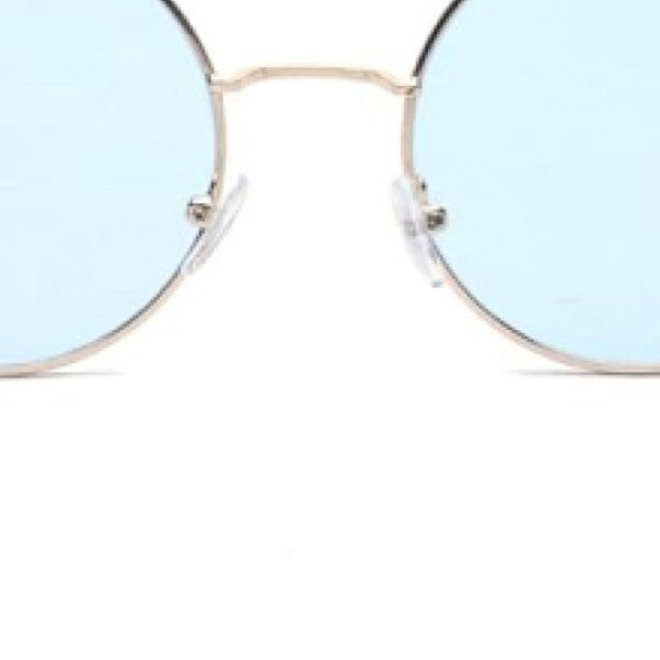 Round Small Flat Sunglasses Circle Metal Vintage Hippie Glasses