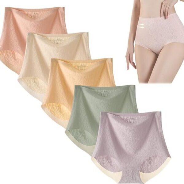 Seamless High Waist Butt Lift Panties (Pack Of 5 )