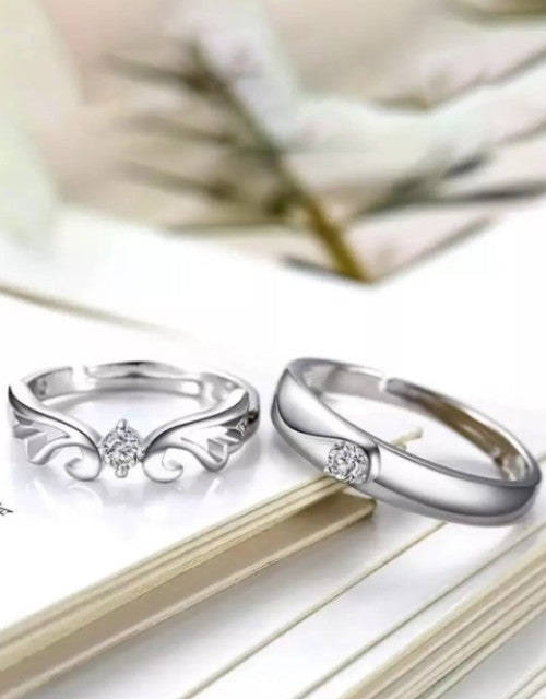 set-of-2-silver-plated-studded-adjustable-finger-rings-1731146842 Set Of 2 Silver-Plated -Studded Adjustable Finger Rings Dropdash