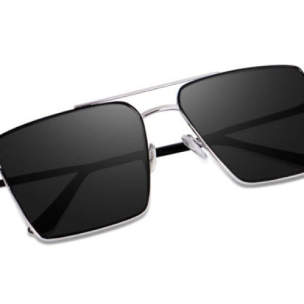 Sunglasses with Silver Frame,Goggles For Men's and Women's UV Protected