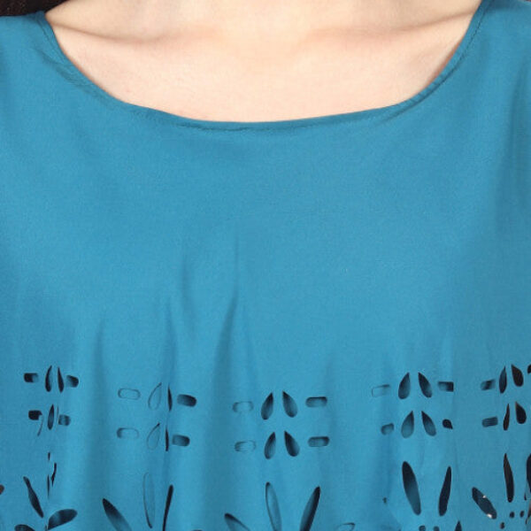 Women Solid Light Blue Maxi Dress