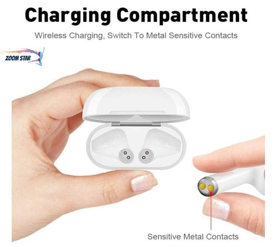 xhhky6xb65fegljrbgta i12 Earbuds with Charging Case Support All Smartphones & Tablets (White) SourceInfi