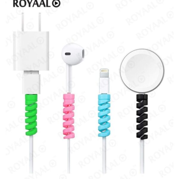 Spiral Charger Cable Protector Data Cable Saver Charging Cord Protective Cable Cover 